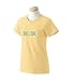 Custom embroidered ice hockey MOM ladies t-shirt