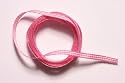 5mm Gingham Cotton Ribbon - Pink Card Making Scrapbook