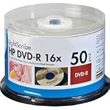 Electronics : HP LDM00044XM 16X Write-Once Dvd-R With Lightscribe Technology - 50-Pack, Cake Box