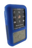 Computer : i-nique Tuff-Luv Twin Skin Combo Silicone Skin Case + Belt Clip For Sony Walkman - BRUZER - Blue/Black (NWZ-S515 / NWZ-S615 series)