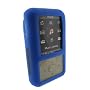 i-nique Tuff-Luv Twin Skin Combo Silicone Skin Case + Belt Clip For Sony Walkman - BRUZER - Blue/Black (NWZ-S515 / NWZ-S615 series)