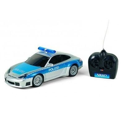 Nikko - 216160155A2 - RC Porsche - Voiture de Police (Import Allemagne)