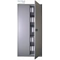 BISLEY Fl�gelt�renschrank / Werkzeugschrank / Aktenschrank mit 4 B�den! Lichtgrau