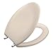 Kohler K-4685-CP-55 Bancroft Elongated Toilet Seat with Polished Chrome Hinges, Innocent Blush