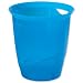 Durable Trend Waste Bin Plastic With Handles 16 Litre Transl