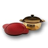 Glass-Ceramic Cooking Pot With 2 Lids (1.25 liter)