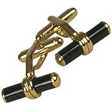 Forzieri Baton - Unconventional Gold Plated Cuff Links