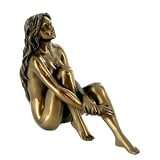 Amelia Bronze Sitting Nude Lady Figurine