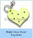 Shoe Charm Heart Key Chain