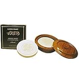 1752 Almond Wooden Shave Bowl 3.3oz bar by Caswell-Massey