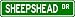 SHEEPSHEAD Street Sign ~ Fishing ~ Great Fish Sign for your Lodge, Gameroom, Basement, Garage, Barn - 6 x 24 inches