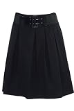 Black Elasticated Belt Cotton Skirt