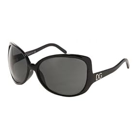 DOLCE and GABBANA D&G DG 6035 501 87 BLACK PLASTIC SUNGLASSES