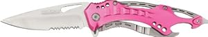 Tac Force TF-705PK Gentleman's Assisted Opening Knife 4.5-Inch Closed - Pink