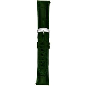 Swiss Watch International 20 MM Emerald Green Genuine Alligator Strap 20AAT07M by Swiss Watch International