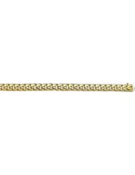 9mm 14k Fancy Hand Made Link Bracelet 7"
