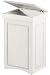 Wastebin With Hinged Lid 26.5h X 16w White