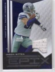2010 Epix Epix Jerseys Blue #21 Jason Witten - Dallas Cowboys (Piece of Authentic Jersey ) (Football Cards)
