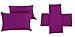 Honeymoon 1800 Brushed Microfiber Bed Sheet Set, Ultra Soft, Queen - Purple