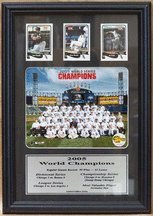Chicago White Sox 2005 World Series Champion Photograph with 3 Trading Cards in a Deluxe Frame