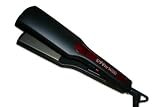 U9 Pro 1.75 Inch Ionic Titanium 450F Dual Voltage Wet to Dry Flat Iron Hair Straightener with LED Digital Temperature Adjustment Ti4290 Black
