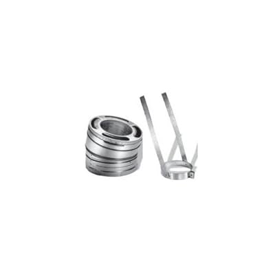 Copperfield 69613 6 Inch Dura-Vent Dura/plus 15 Deg Galvalume Elbow Kit, Includes 2 Adj Elbows, 1 Elbow Strap
