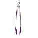 from Colourworks Colourworks Silicone Tongs with Stainless Steel Arm, Purple Model CWSSTONGSPUR