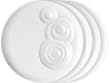 Trudeau Splash Bread Dipping Plates, Set of 4-Pieces