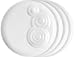 Trudeau Splash Bread Dipping Plates, Set of 4-Pieces