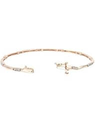 14K Rose Gold 0.3 CTW Color H-I SI3 Diamond Women Bracelet. Length 7 in. Total Item weight 6.3 g.