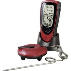 Oregon Scientific AW131 Grill Right Wireless Talking Oven/Barbecue Thermometer, Red