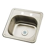 Gourmetier Self-Rimming Stainless Steel Bar Sink