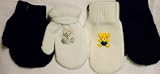 4fmg2.138, Set of Four Pairs Stretch Magic Mittens Two Pairs for Infants 0-6 Months and Two for 6-24 Months