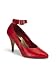 Red Pump With Ankle Strap - 13