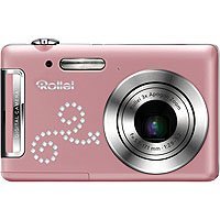 Rollei XS-8, 8 Megapixel Digital Camera with Swarovski Crystals, 3x Optical, 4x Digital Zoom, 3" LCD, Pink