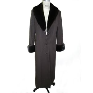Buy 100% 17 Ounce Loro Piana Cashmere Fitted Coat w Mink Shawl Collar and Cuffs USA Made