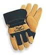 Condor 1GD14 Glove, Leather, Safety Cuff, Blk/Tan, XL, Pr