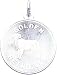 golden_retriever27golden retriever - 14K White Gold Engraveable Golden Retriever Disc Charm