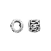 Sterling Silver Open Squiggle Tube Bead - Fits Pandora - 6.5mm