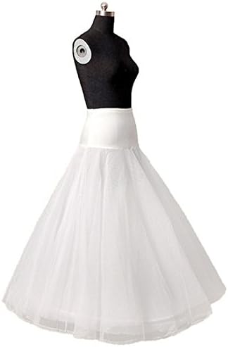 Dresstail Women's A Line White Wedding Crinoline Bridal Petticoat Slip