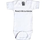 Rebel Ink Baby Infants' Mommy's Little Tax Deduction Short Sleeve Snapsuit Onesies