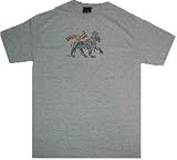 ZION ROOTSWEAR - Ancient Lion - Athletic Grey T-shirt