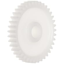 Smallparts Spur Gear, 20 Degree Pressure Angle, Polyoxymethylene, Inch, 48 Pitch