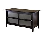 Sliding Frosted Glass Door TV Stand (Dark Espresso) (23.62"H x 44.49"W x 20 ....