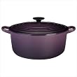 Le Creuset Enameled Cast-Iron 3-1/2-Quart Round Wide French Oven, Cassis