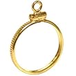 14K Gold COIN BEZEL Frame 4 Small USA Dollar