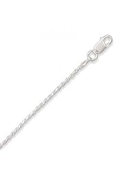 MMA Silver - 16 inch Diamond Cut Rope Chain Necklace