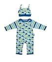 Toby Tiger Giftset - Blue & Green Elephants (0-6 months)