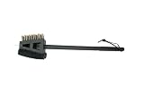 Charcoal Companion CC4063 2-in-1 Brush with Long Black Plastic Handle