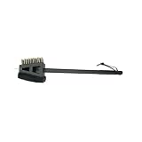 Charcoal Companion 2-in-1 Grill Brush with Long Black Plastic Handle by 
